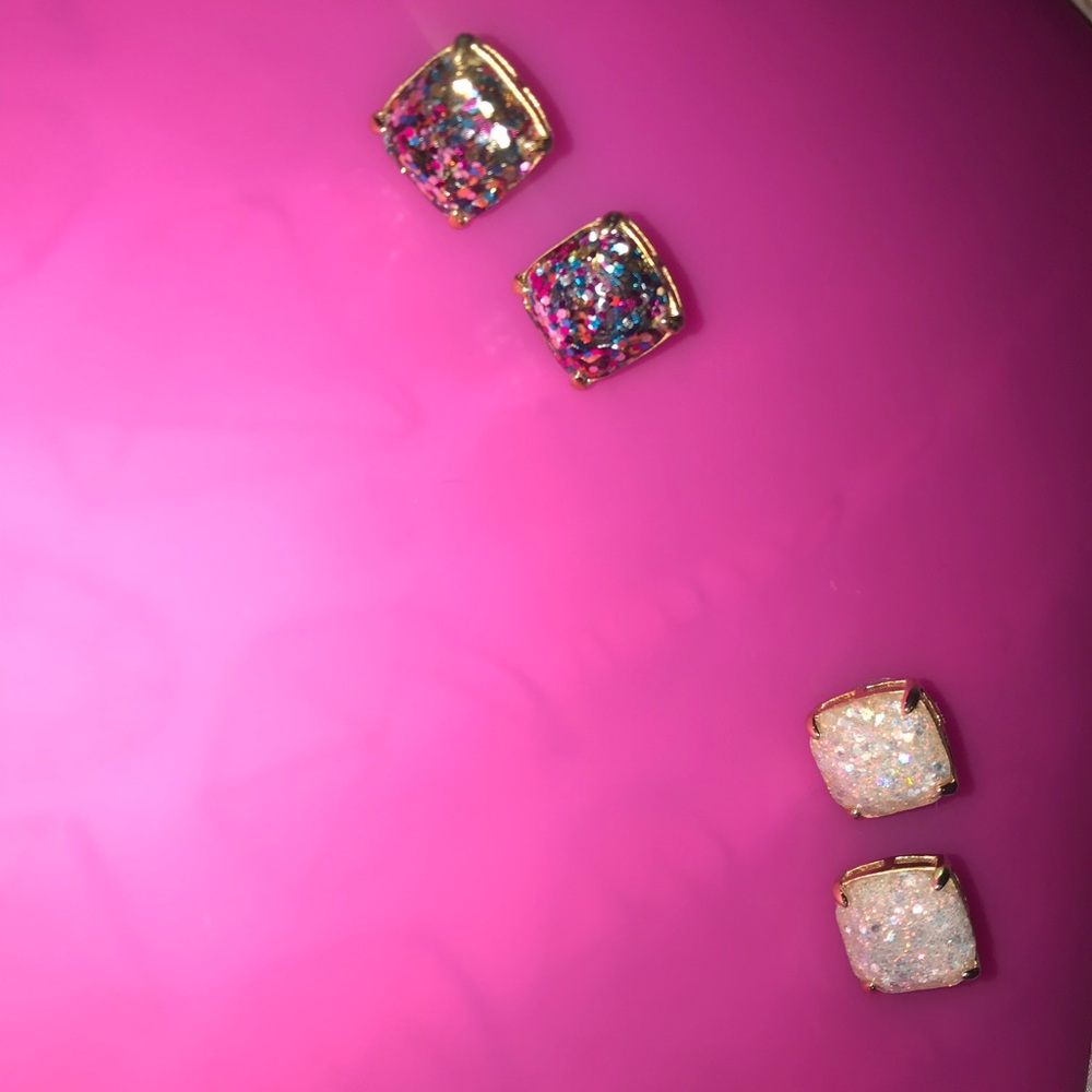 2 pairs of Kate Spade studs